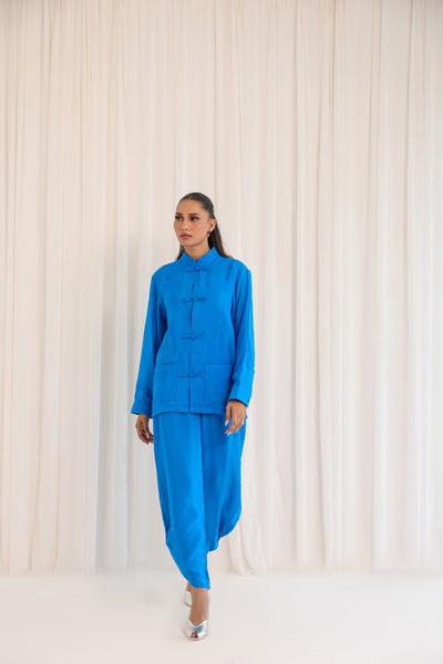 Mandarin Blue Co Ord