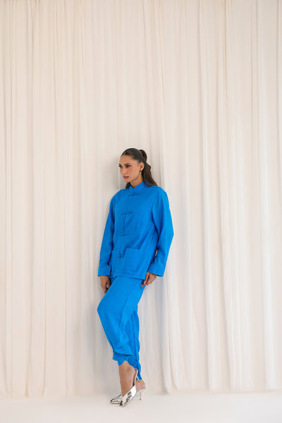 Mandarin Blue Co Ord