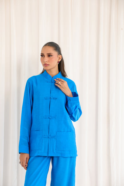 Mandarin Blue Co Ord