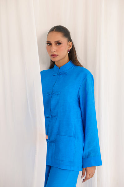 Mandarin Blue Co Ord