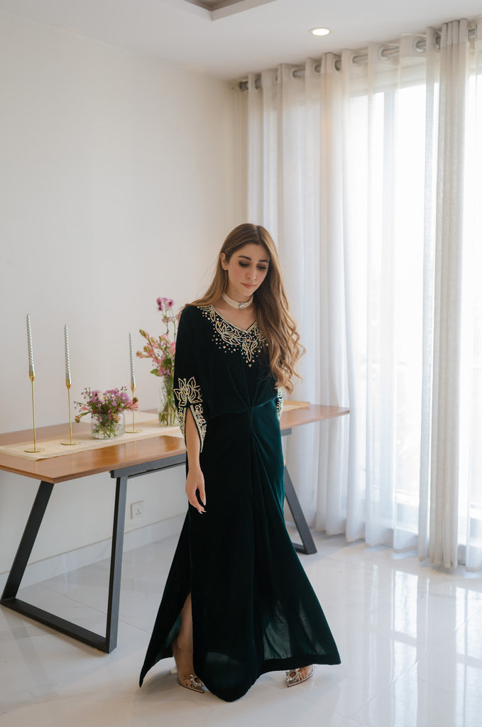 green emerald velvet dress Dark Green Designer Islamic Fancy Arabic Womens Takchita Hand Beaded African Kaftan green emerald velvet dress Dark Green Designer Islamic Fancy Arabic Womens Takchita Hand Beaded African Kaftan