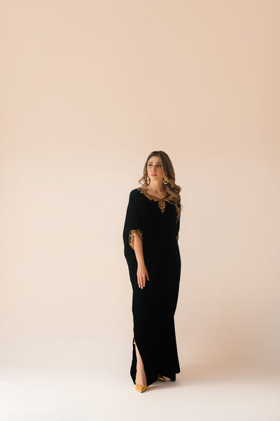 Black Velvet Caftan