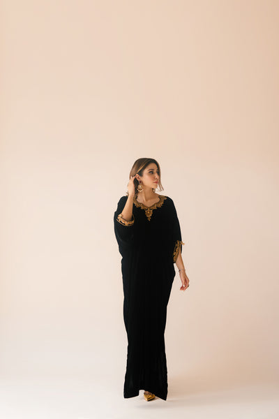 Black Velvet Caftan