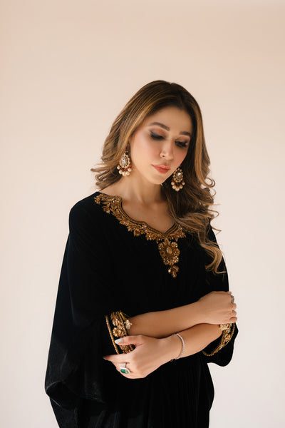 Black Velvet Caftan