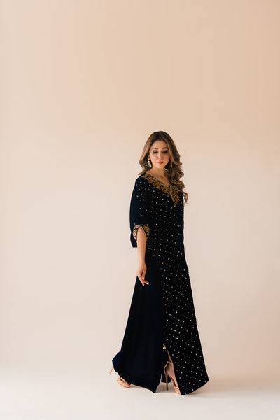 Navy Blue Caftan