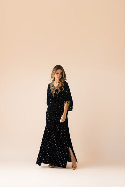 Navy Blue Caftan