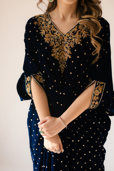 Navy Blue Caftan