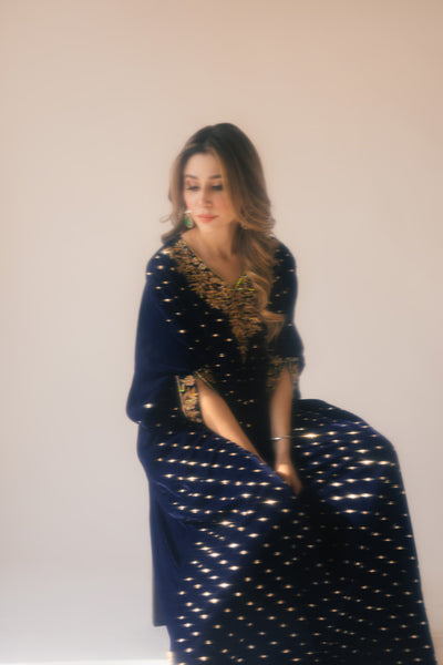 Navy Blue Caftan