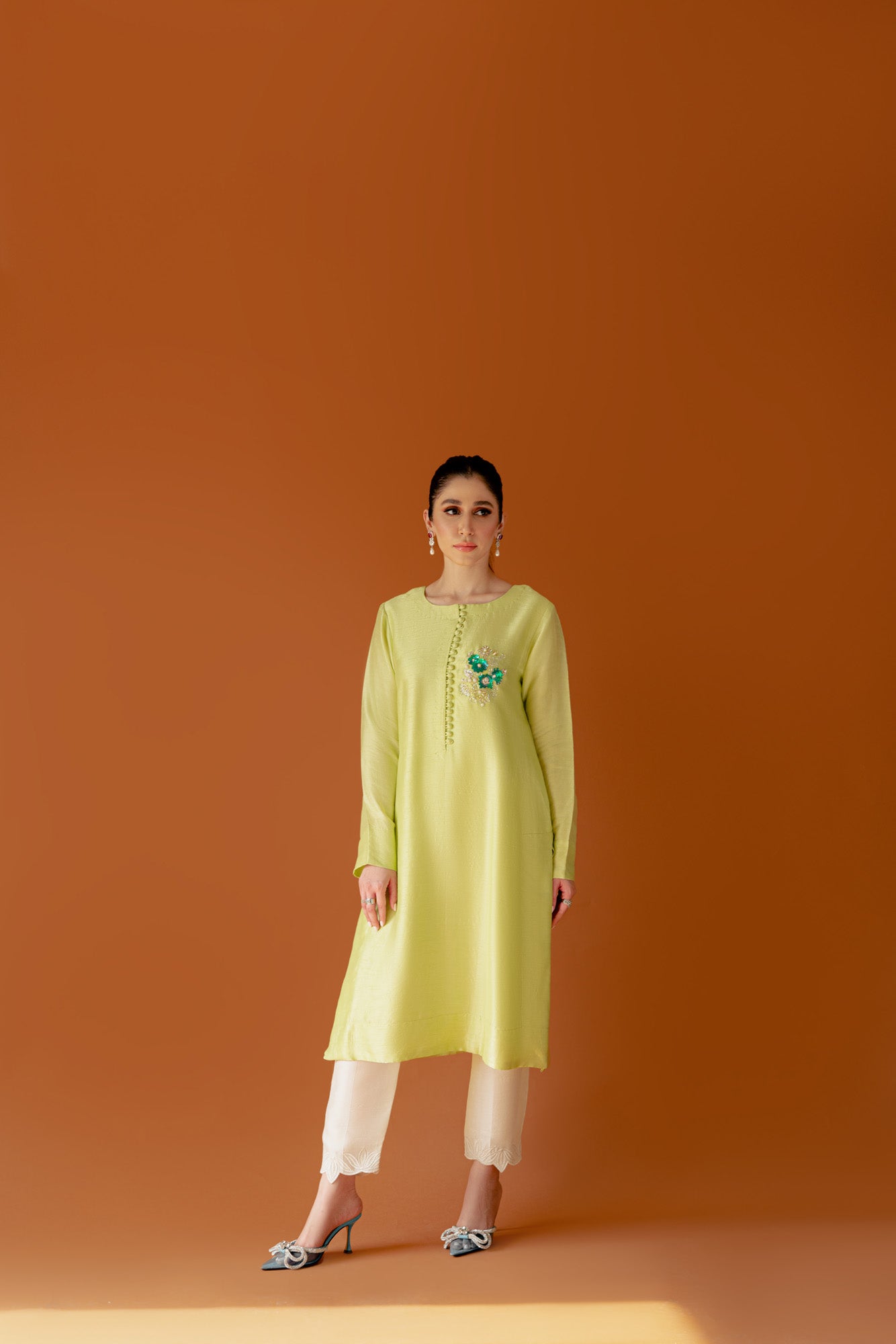 lime green tunic dress SheBird
